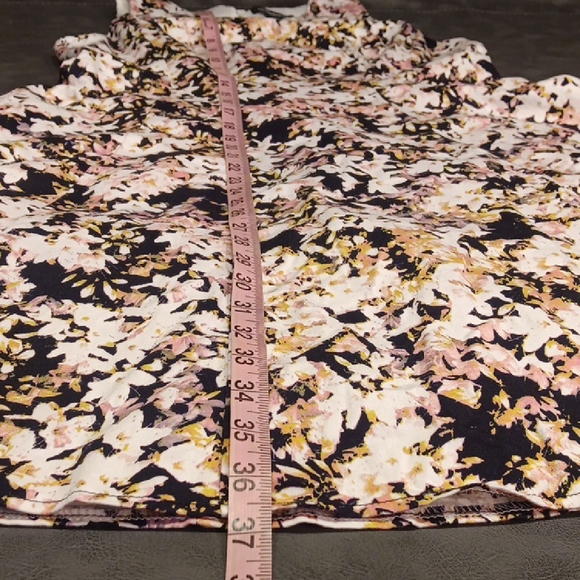 Liz Claiborne Floral Print Fit And Flare Cottagecore Dress - Pink and Black NWOT - Picture 10 of 14